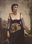 Jean Baptiste Camille  Corot Agostina (mk09) china oil painting reproduction